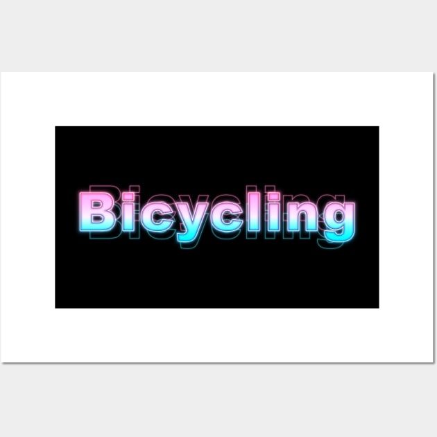 Bicycling Wall Art by Sanzida Design